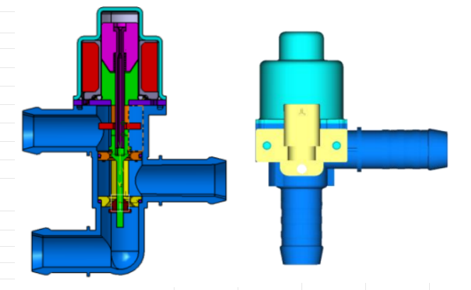 Heater water valve structure