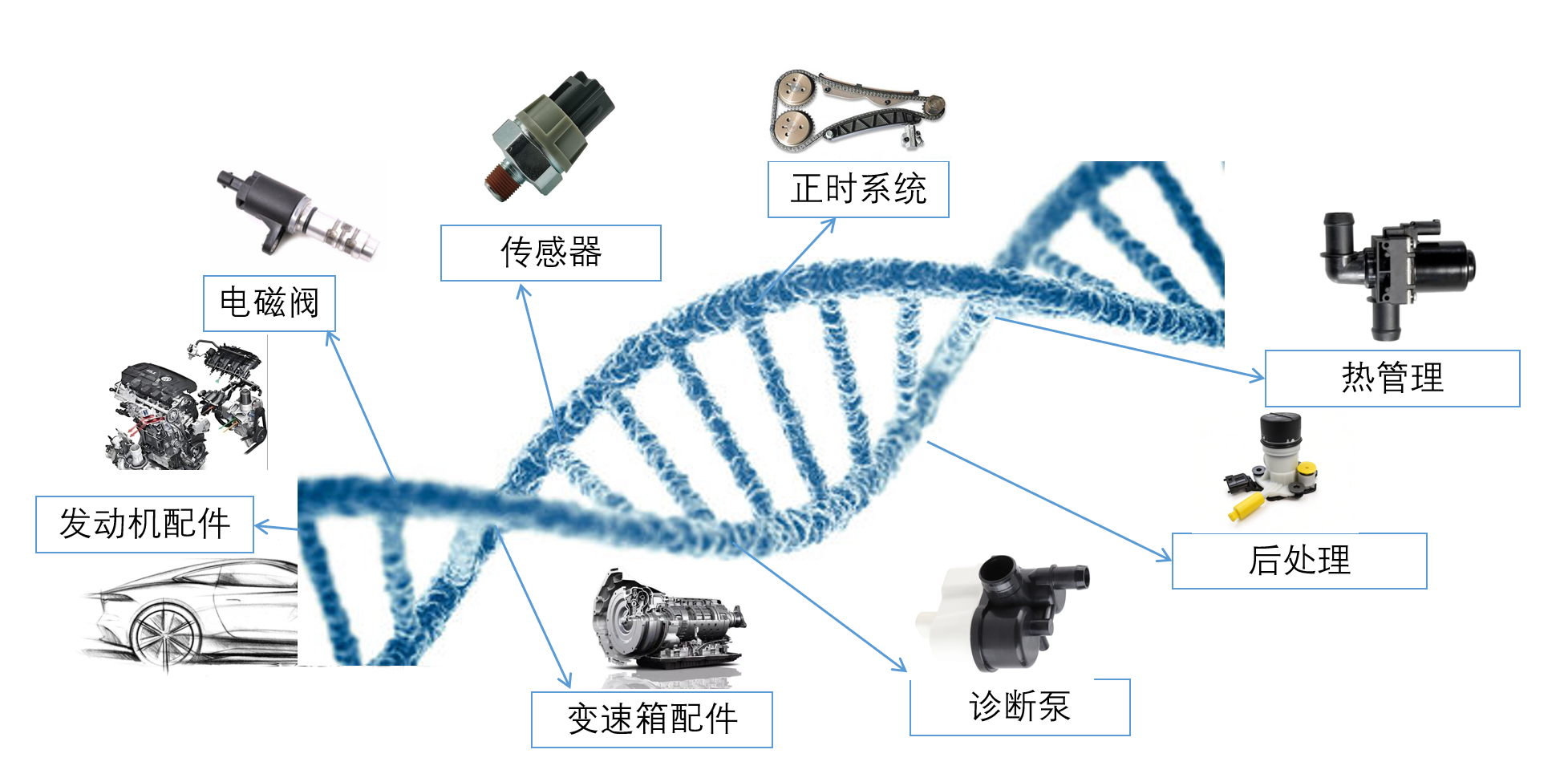 安孚纳汽车配件产品 DNA